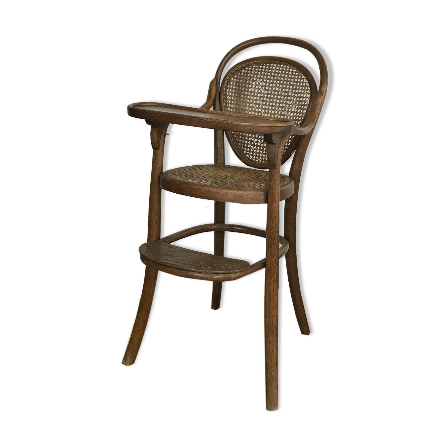 Thonet stamped high child chair