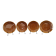 St Amand caramel glazed ceramic dessert plates