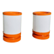Paire de lampe orange années 70