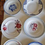 Lot de 12 assiettes creuses ancienne