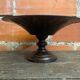 Vintage Metal Fruit Bowl Bordeaux Decorative Moulded Dish #D6