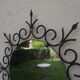 Mirror sun of the 50s in wrought iron and brass 55cm