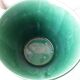 Green ceramic cache-pot