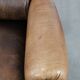 Luxury and large cowhide leather wingback chair in English style