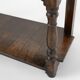 French 20th century oak side table with 2 drawers, ca. 1960