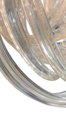 Plafonnier du milieu du siècle en verre de Murano