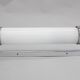 1930s Bauhaus tubular wall light, chrome & glass, Czechoslovakia