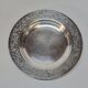 Empty Pocket Bowl Old Art Deco Bouille Plate In Silver Metal
