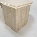 Italian travertine coffee table, 1980s