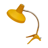 Yellow raven-footed desk lamp 1950