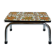Vintage floral formica footrest stool