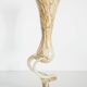 Vintage mid-century artistic vase, beige sand, Murano glass, Europe, 1970.