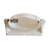 Porcelain and opaline wall lamp