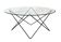 Vintage coffee table in 70s steel wire glass design