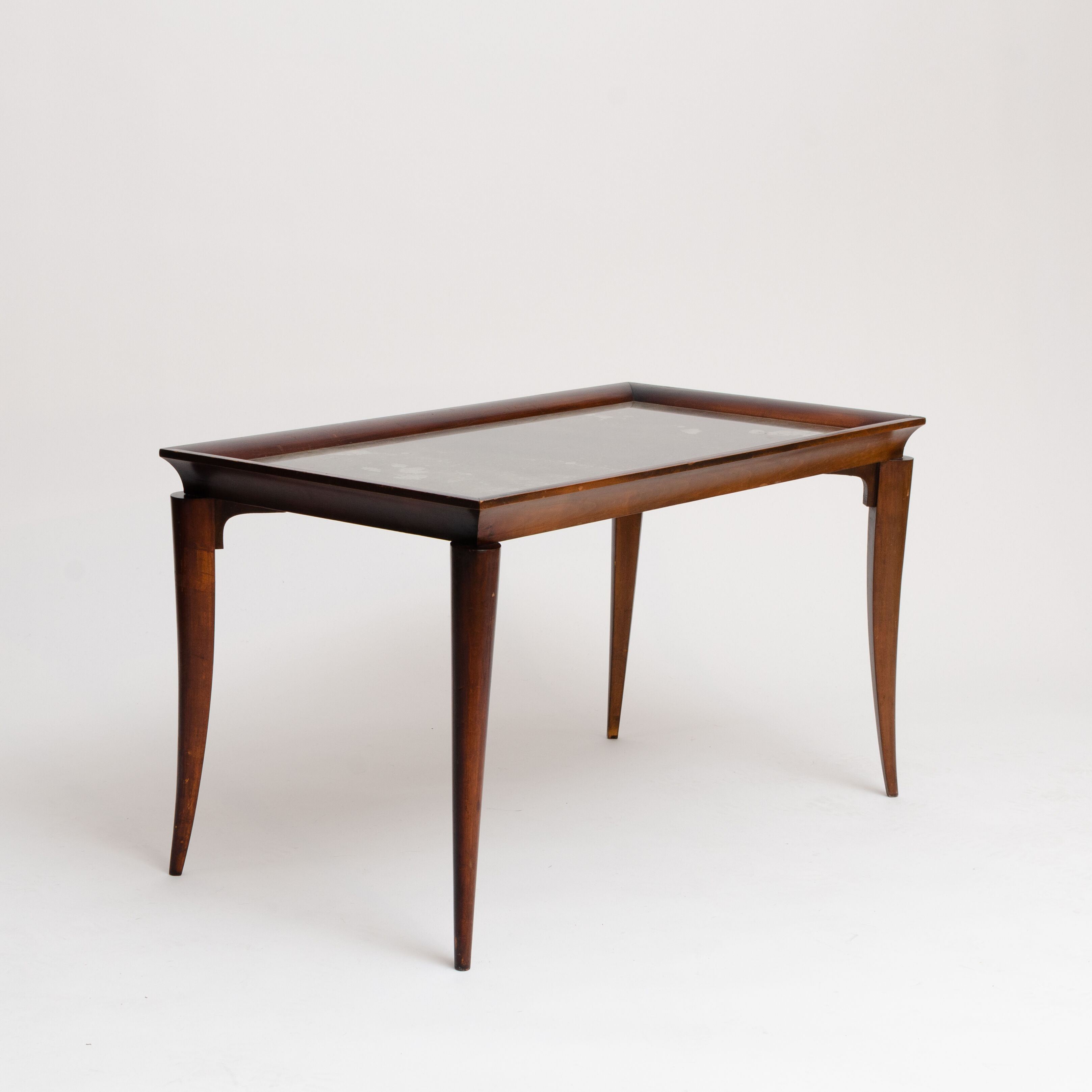 Art Deco mahogany coffee table by Baptistin Spade - France - circa 1930.