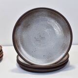 7 Vintage ceramic plates Norbert Pierlot Ratilly La borne