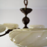 Antique center bowl chandelier