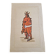 La Roche Laffitte (Born in 1943) - Watercolour drawing on silk - Warrior