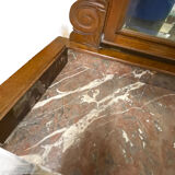 Marble toilet table with removable glass