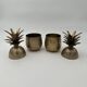 Pair of "Pineapple" Ice Buckets in Brass, in the Style of Mauro Manetti, A