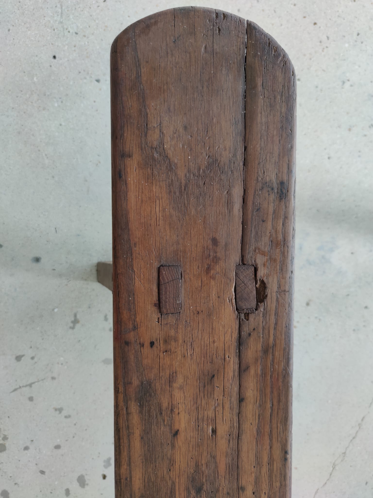 Pair of solid oak benches