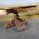 19th century walnut pedestal table with central leg