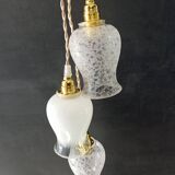 Cascade suspension with 3 tulip globes - unique creation