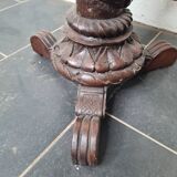 Pedestal table, oak coffee table