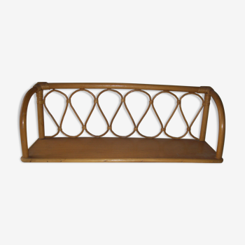 Rattan shelf