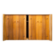 Credenza a quattro ante orizzontale Scuderia in noce di Carlo Scarpa per Bernini Italia, 1977
