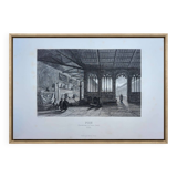 Camposanto, Pisa, old engraving, printed in 1841.