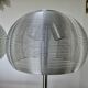 Paire de lampes en métal chromé avec abat jour en fil d'aluminium, 1990