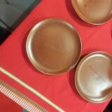 Flat plates set of 6, vallauris felix ceram