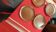 Flat plates set of 6, vallauris felix ceram