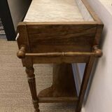 Marble and wood console