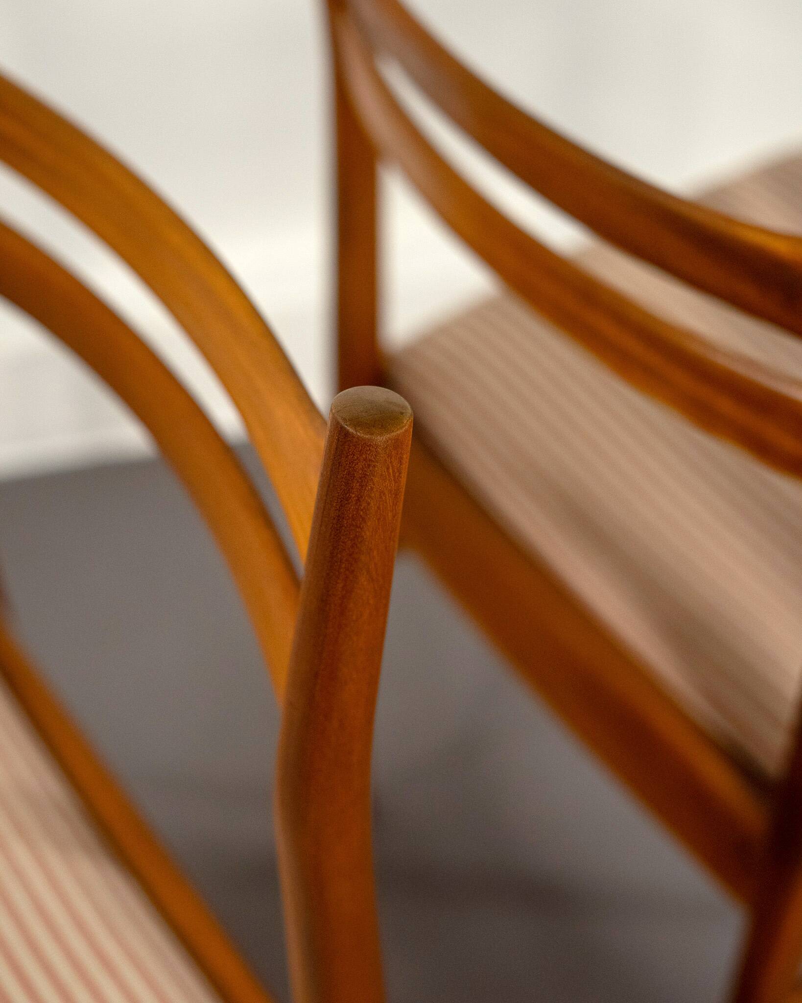 Set of 2 Dining Chairs by AH Mcintosh & Co made of Teak