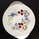 Grunstadt Keramik vintage 60s polychrome pie dish