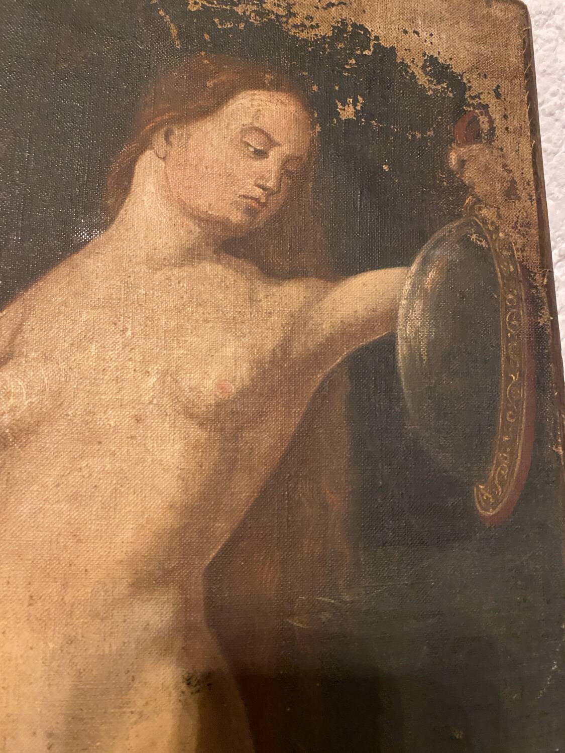 Oil on canvas nude woman XVIII signed