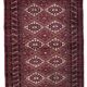 Tapis vintage afghan Ersari fait main en laine – 123 x 183 cm