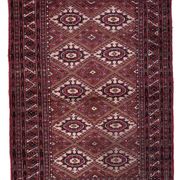 Tapis vintage afghan Ersari fait main en laine – 123 x 183 cm