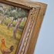 Oil Painting on Canvas "Children at the Farm" Signed Lo Presti - Gilded Frame