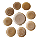 Set of 8 dessert plates plus a Niderviller Fauve model dish