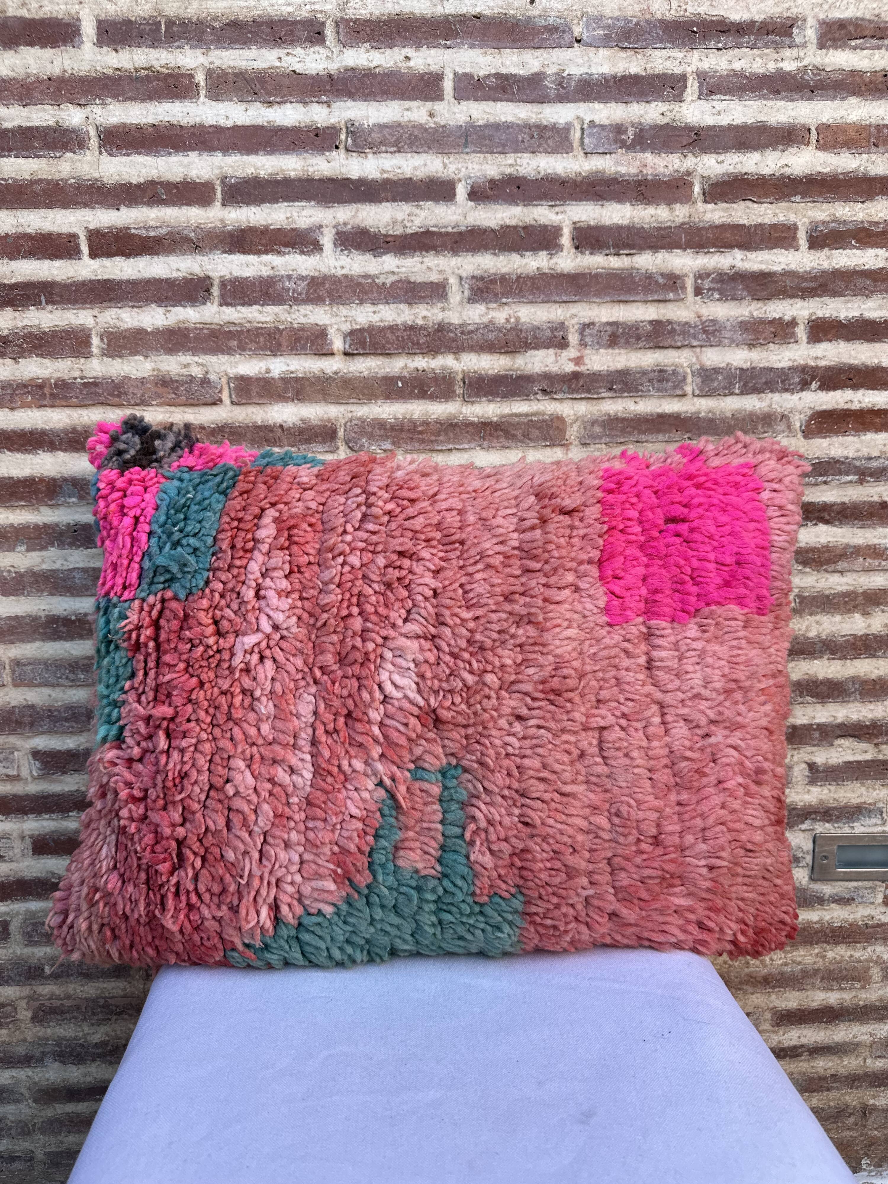 Beautiful vintage Berber Kilim cushion from Morocco