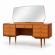 Vintage dressing table with mirror – Mid-Century vanity (1950s/60s)