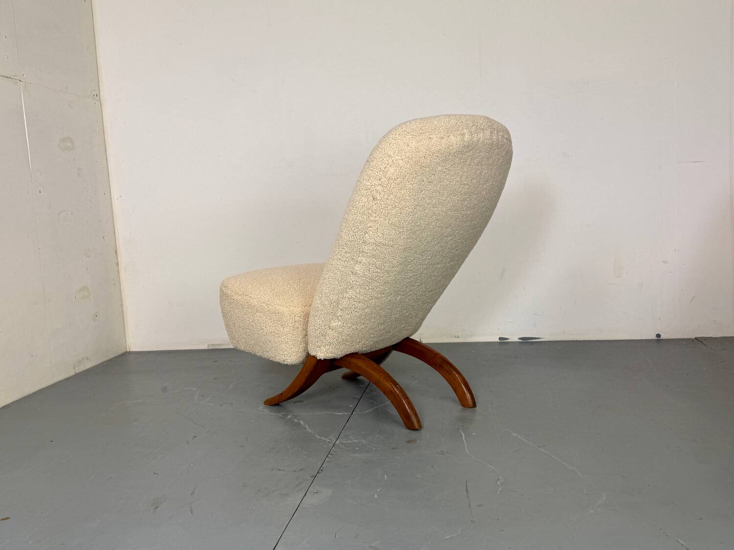 Mid-Century Modernist Bouclé Congo Easy Chair by Theo Ruth for Artifort, 19