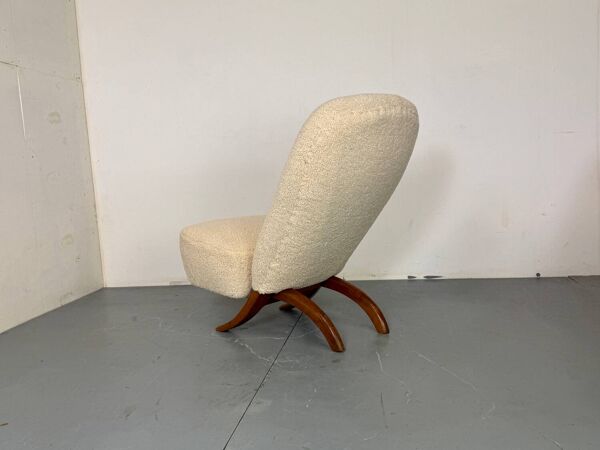 Fauteuil Congo Bouclé Moderniste du Milieu du Siècle par Theo Ruth pour Artifort, 19