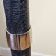 Vintage metal and leather valet stand, 1980s, 125 cm