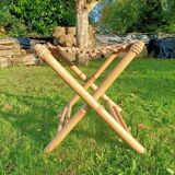 Retro bamboo stool
