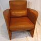 Cognac leather club chair