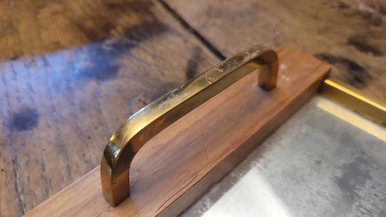 50's mirror tray